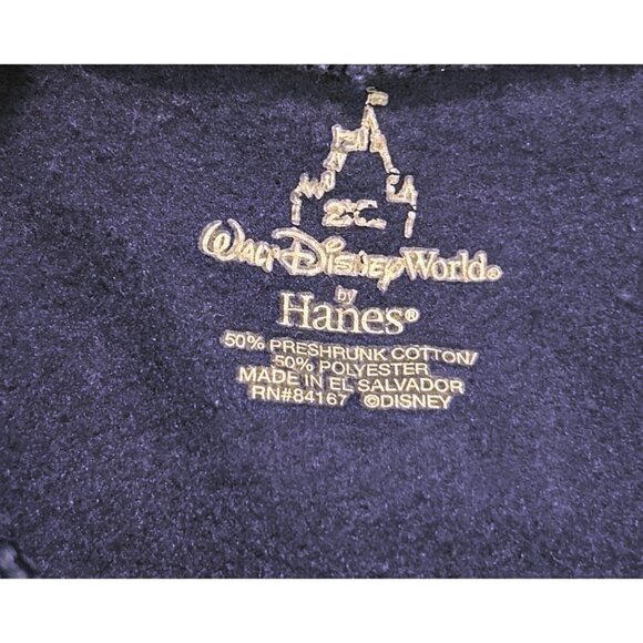 Walt Disney World Adults Navy Blue Cotton Hoodie Sweatshirt 2009 Size XXL - Picture 5 of 6